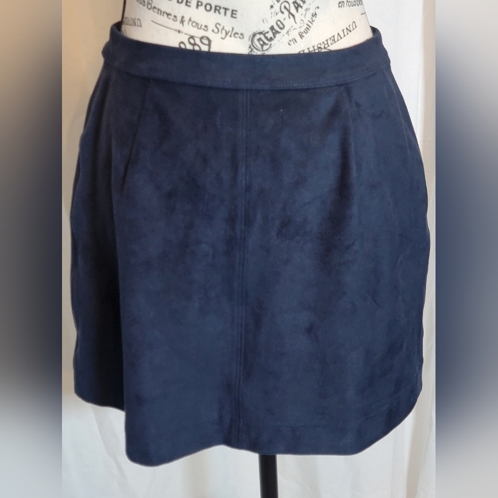 Abercrombie & Fitch Dark Blue Button-Up Mini Skirt - Picture 5 of 5